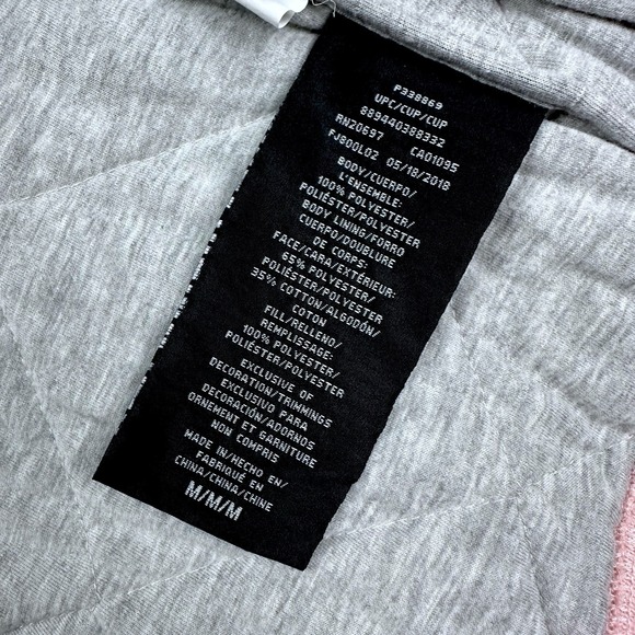 Dickies Women's‎ Quilted Puffer Bomber Jacket Coat Pale Pink Size Medium - Picture 11 of 13